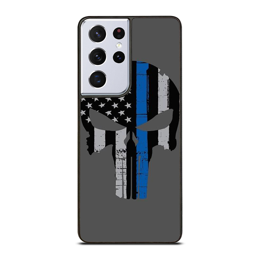 THIN BLUE LINE PUNISHER SKULL 2 Samsung Galaxy S21 Ultra Case Cover