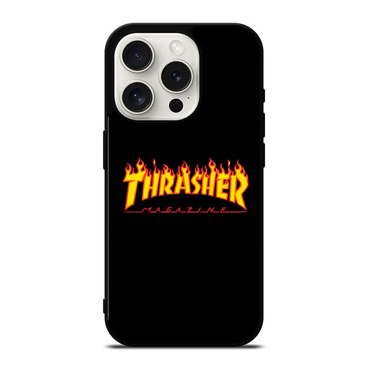 THRASHER MAGAZINE SKATEBOARD LOGO iPhone 15 Pro Case Cover