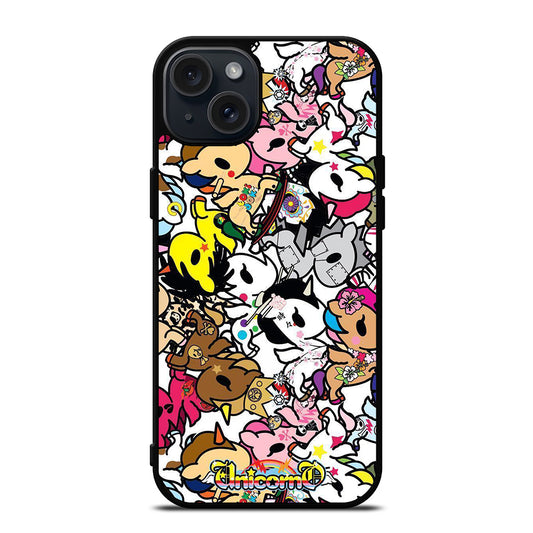 TOKIDOKI UNICORNO PATTERN 2 iPhone 15 Plus Case Cover