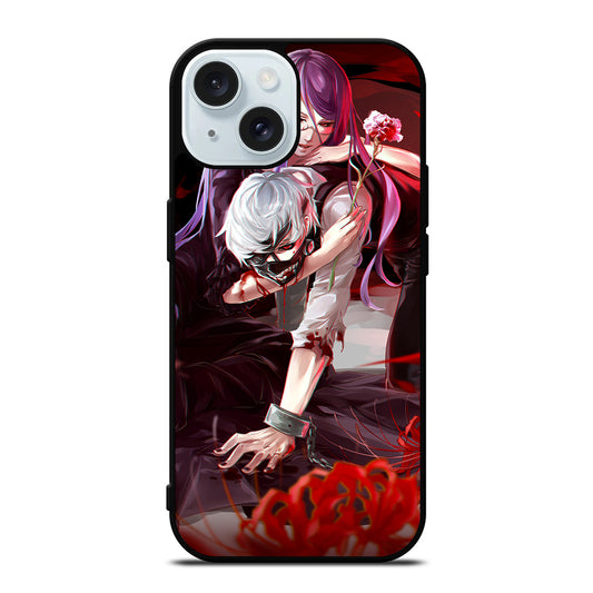 TOKYO GHOUL KANEKI KEN AND RIZE iPhone 15 Case Cover