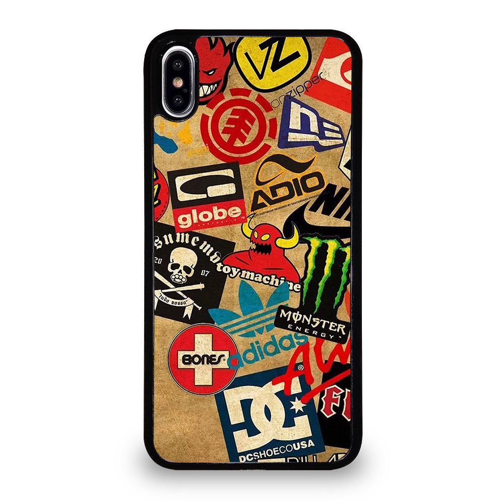 TOY MACHINE SKATEBOARD COLLAGE iPhone XS Max Case Cover