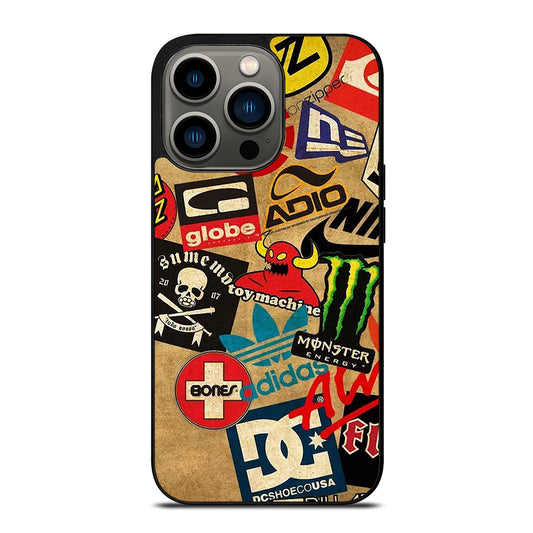TOY MACHINE SKATEBOARD COLLAGE iPhone 13 Pro Case Cover
