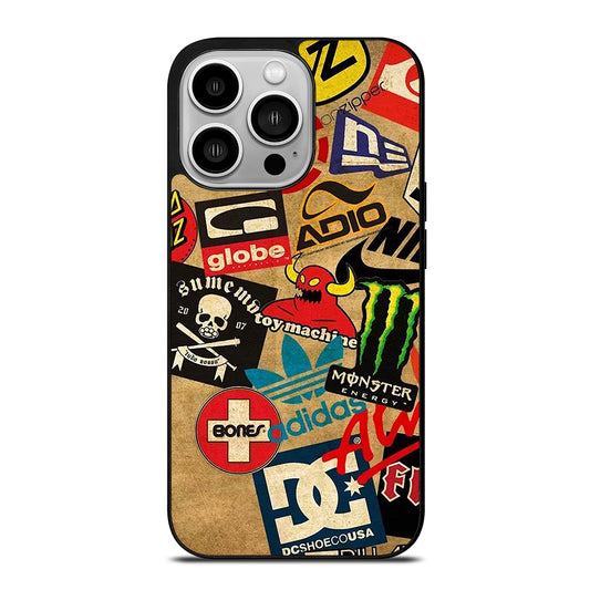 TOY MACHINE SKATEBOARD COLLAGE iPhone 14 Pro Case Cover