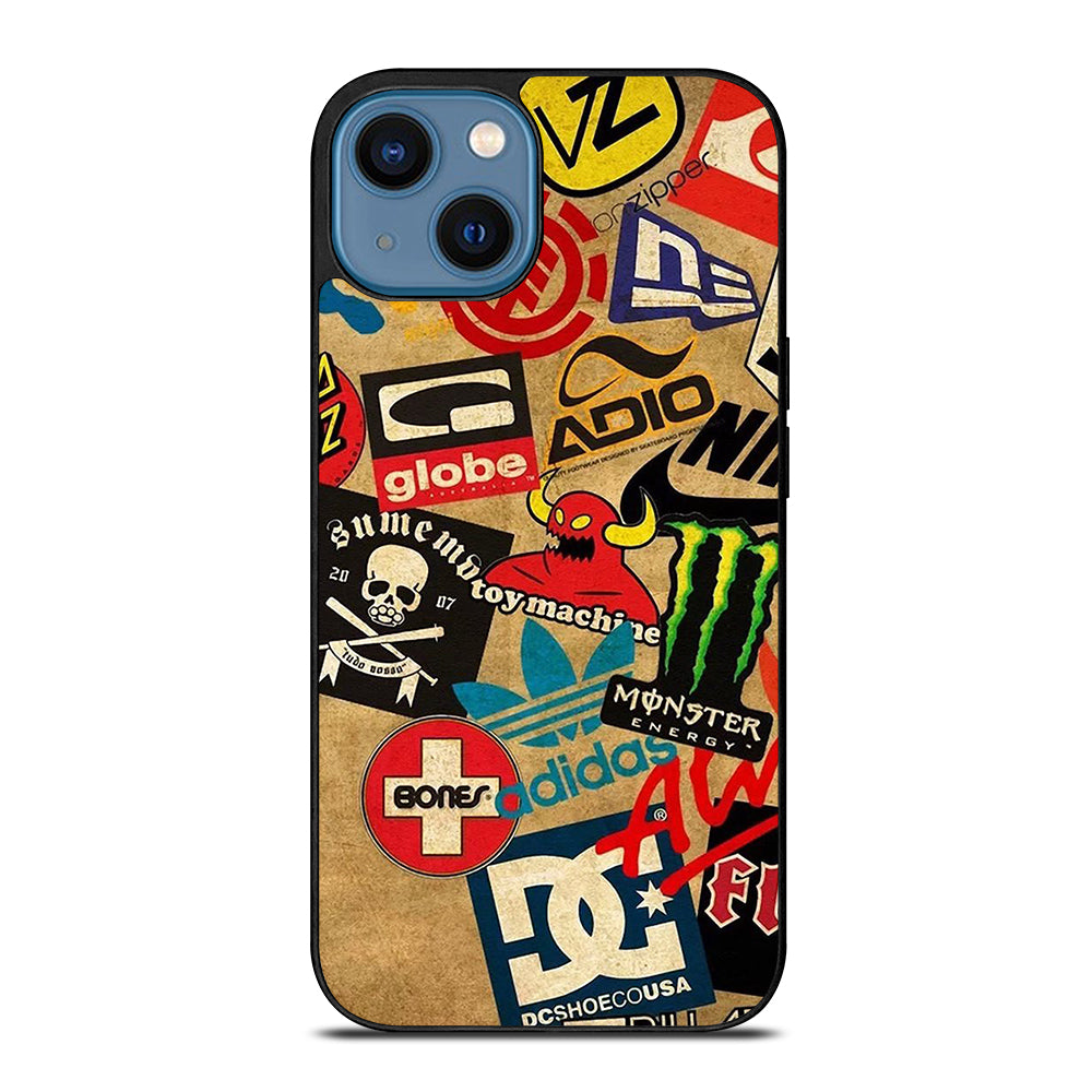 TOY MACHINE SKATEBOARD COLLAGE iPhone 14 Case Cover
