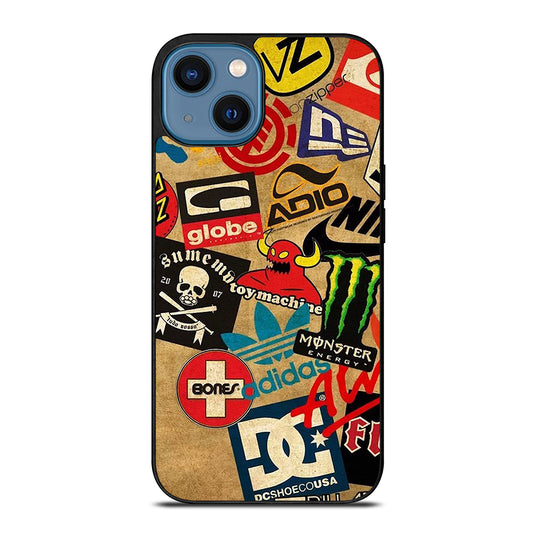 TOY MACHINE SKATEBOARD COLLAGE iPhone 14 Case Cover