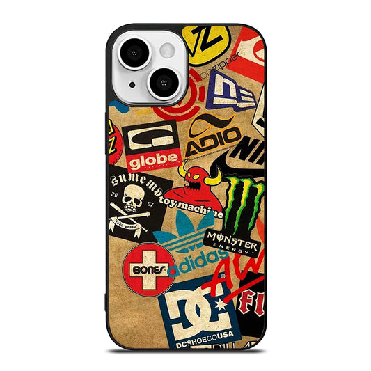 TOY MACHINE SKATEBOARD COLLAGE iPhone 13 Mini Case Cover