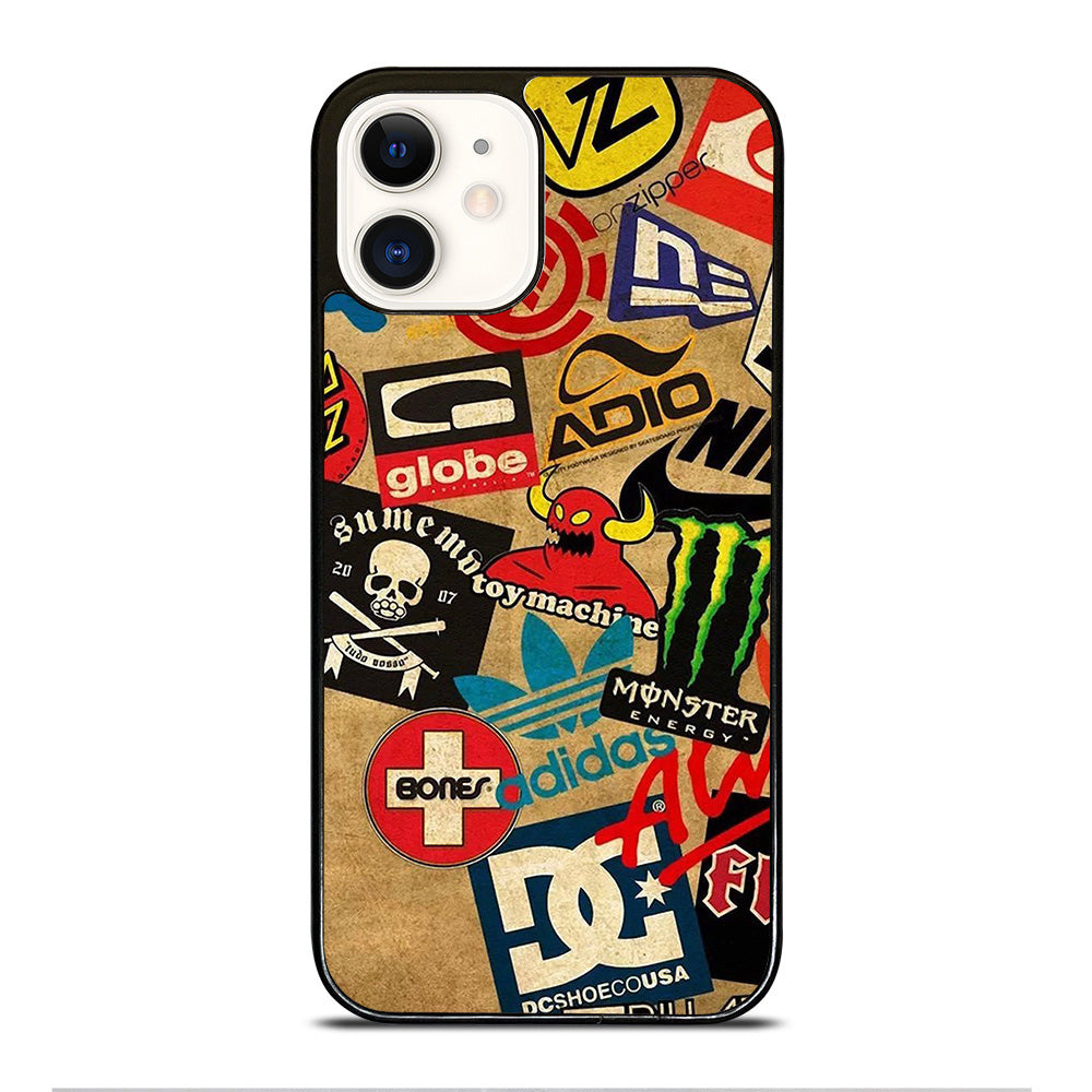 TOY MACHINE SKATEBOARD COLLAGE iPhone 12 Case Cover