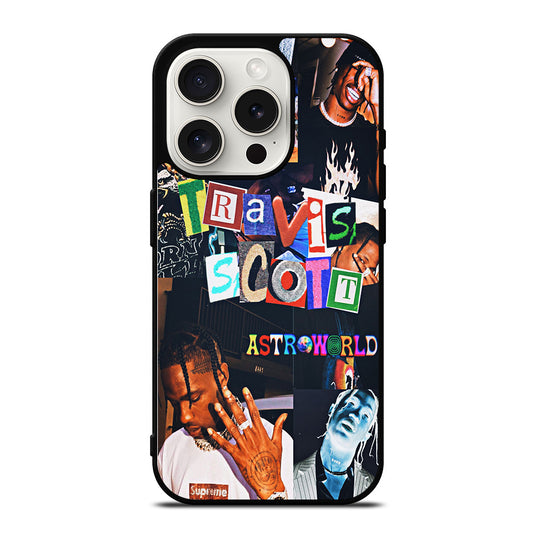 TRAVIS SCOTT RAPPER COLLAGE iPhone 15 Pro Case Cover
