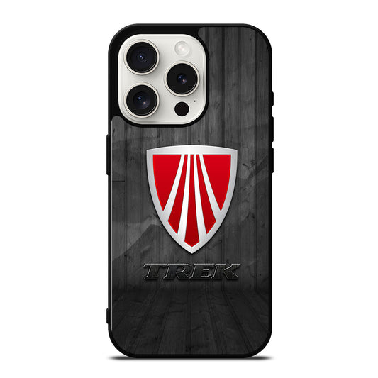 TREK BIKE LOGO WOODEN iPhone 15 Pro Case Cover