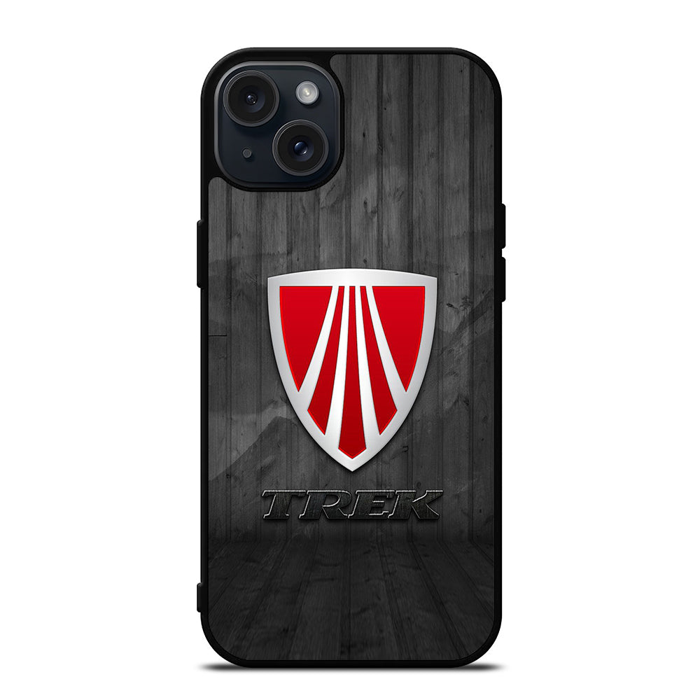 TREK BIKE LOGO WOODEN iPhone 15 Plus Case Cover