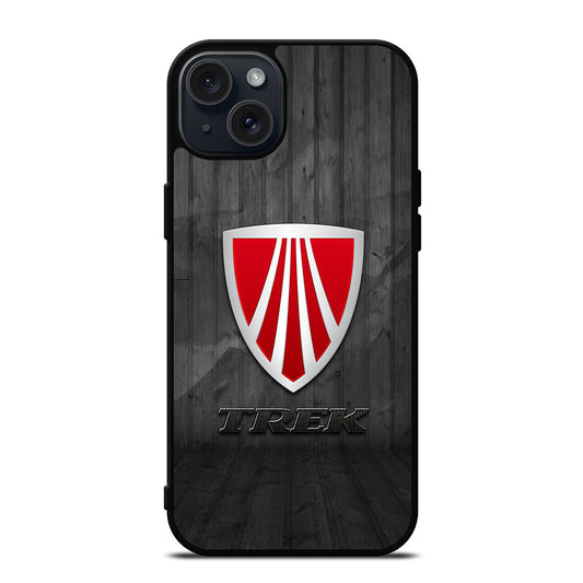 TREK BIKE LOGO WOODEN iPhone 15 Plus Case Cover