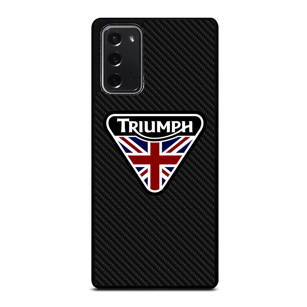 TRIUMPH MOTORCYCLE LOGO CARBON Samsung Galaxy Note 20 Case Cover