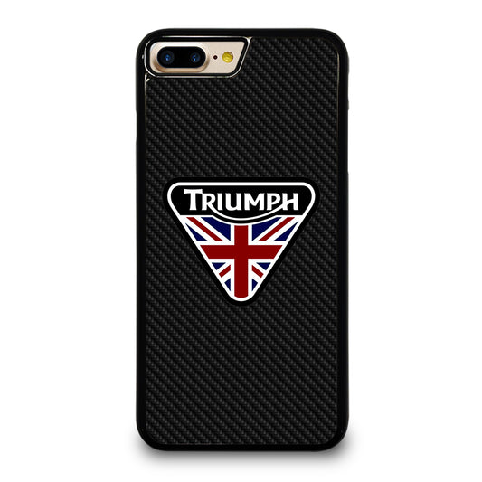 TRIUMPH MOTORCYCLE LOGO CARBON iPhone 7 / 8 Plus Case Cover