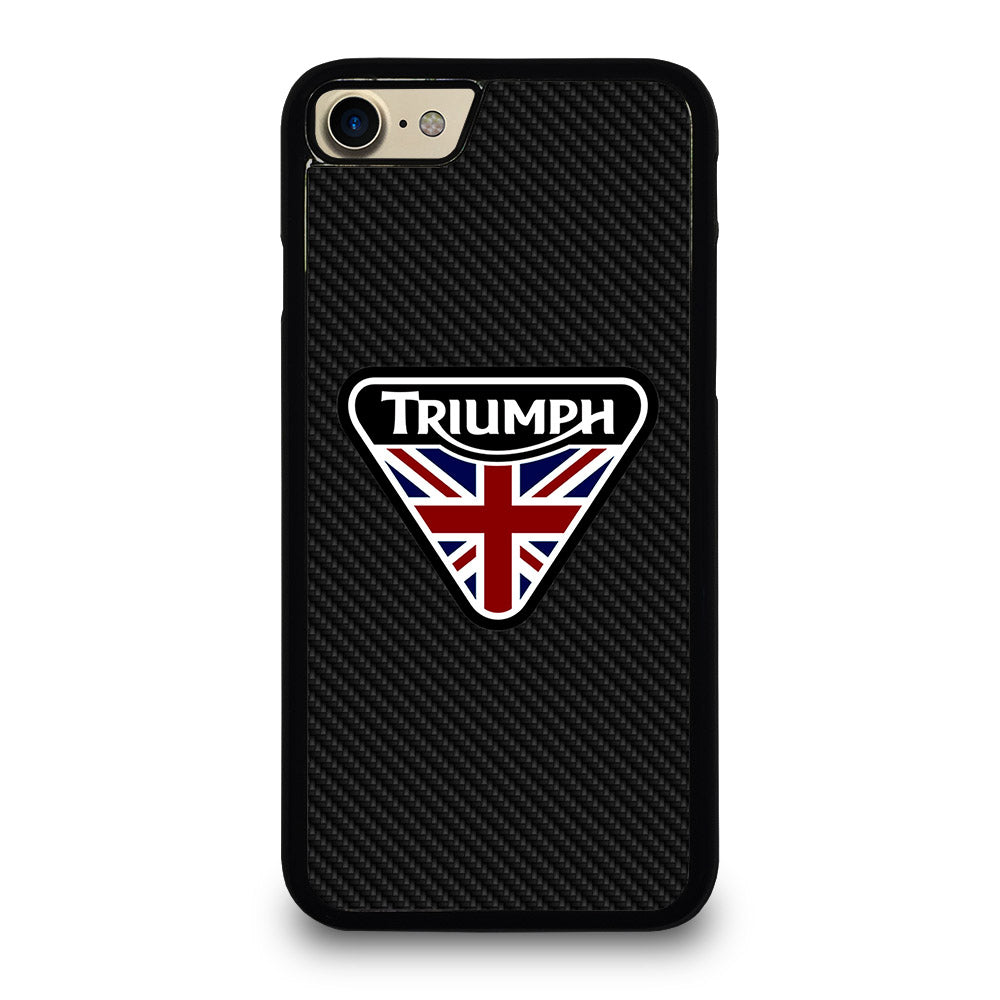 TRIUMPH MOTORCYCLE LOGO CARBON iPhone 7 / 8 Case Cover