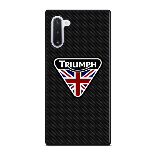 TRIUMPH MOTORCYCLE LOGO CARBON Samsung Galaxy Note 10 Case Cover