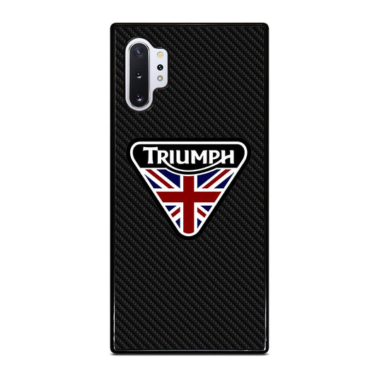 TRIUMPH MOTORCYCLE LOGO CARBON Samsung Galaxy Note 10 Plus Case Cover