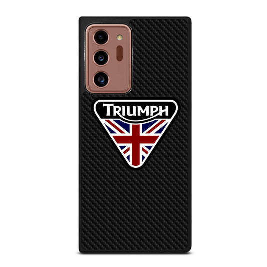 TRIUMPH MOTORCYCLE LOGO CARBON Samsung Galaxy Note 20 Ultra Case Cover