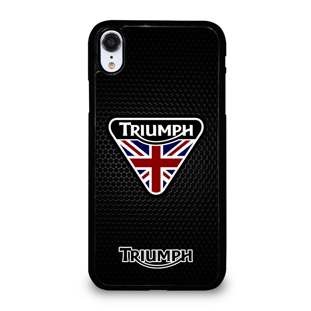 TRIUMPH MOTORCYCLE METAL LOGO iPhone XR Case Cover