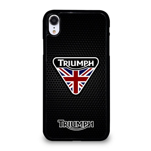 TRIUMPH MOTORCYCLE METAL LOGO iPhone XR Case Cover