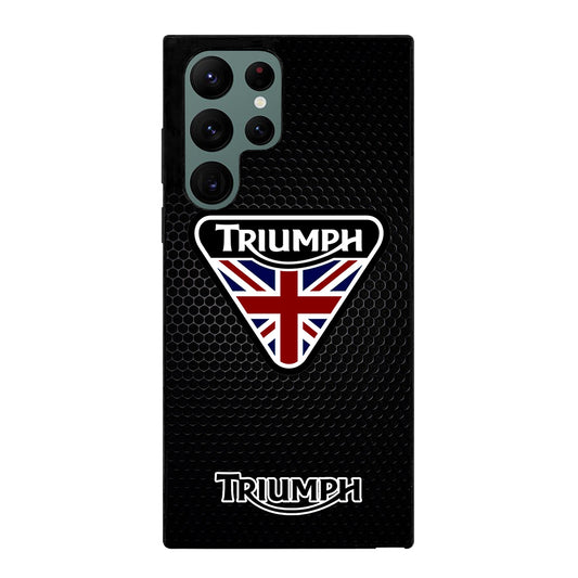 TRIUMPH MOTORCYCLE METAL LOGO Samsung Galaxy S22 Ultra Case Cover