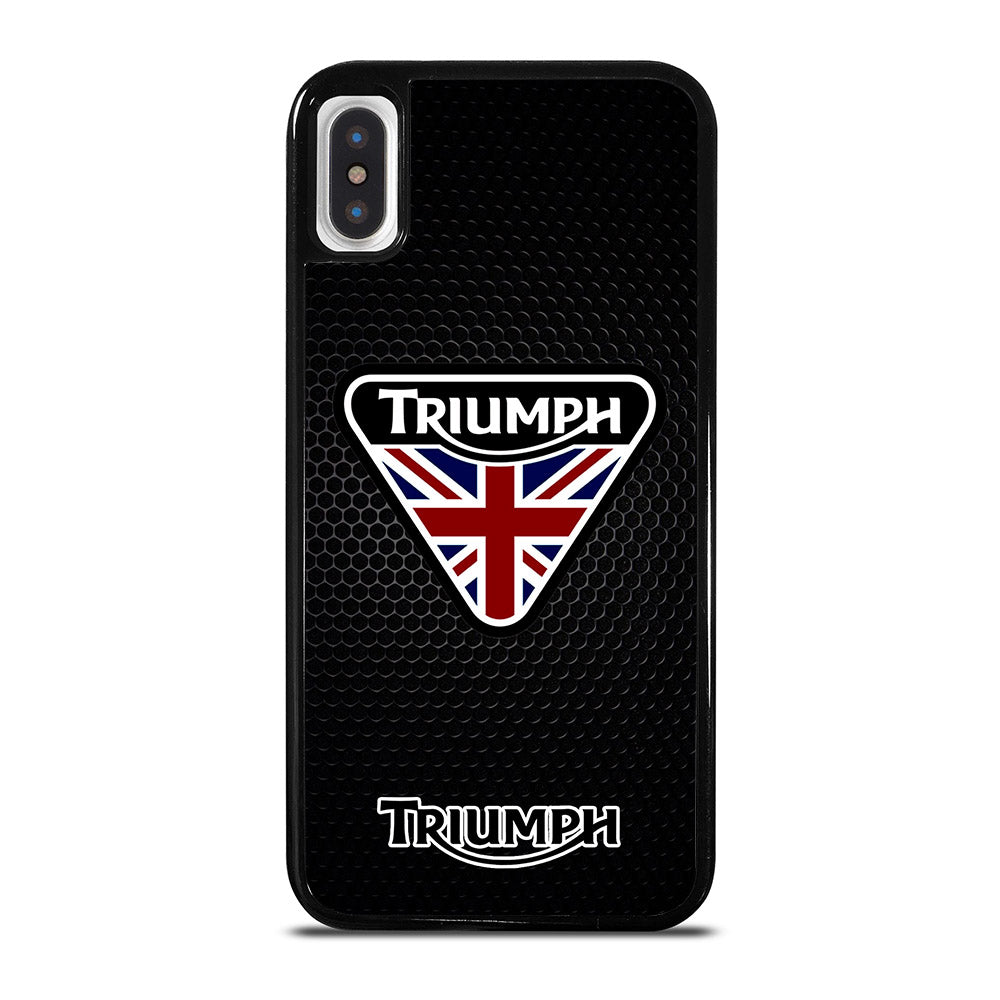 TRIUMPH MOTORCYCLE METAL LOGO iPhone X / XS Case Cover