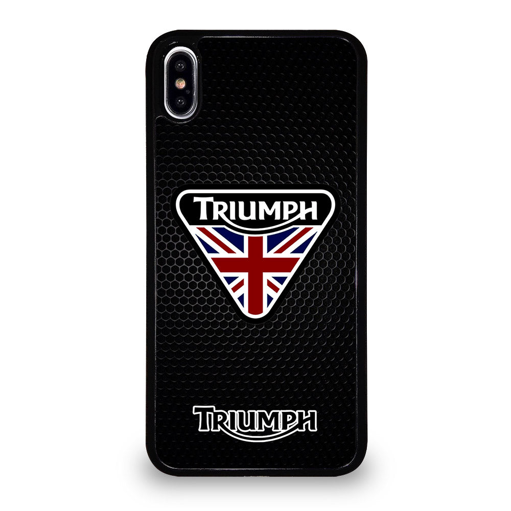 TRIUMPH MOTORCYCLE METAL LOGO iPhone XS Max Case Cover