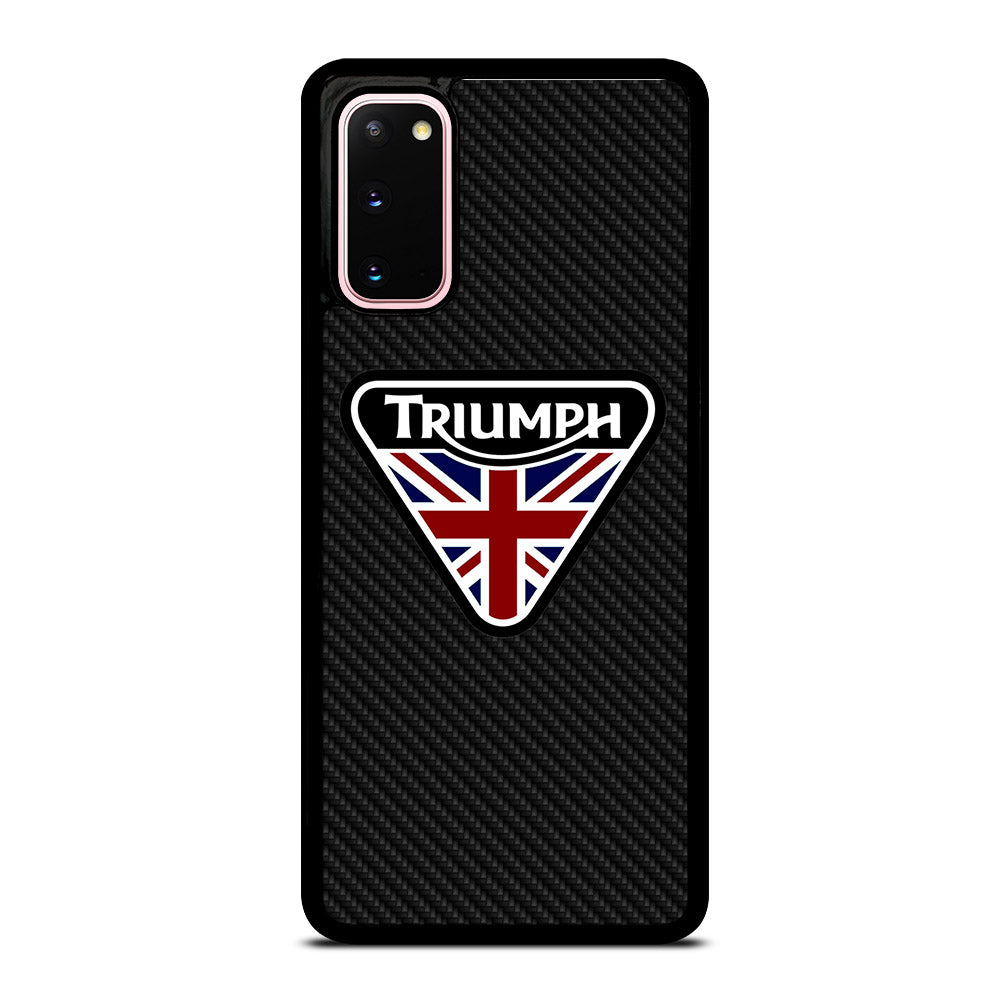 TRIUMPH MOTORCYCLE LOGO CARBON Samsung Galaxy S20 Case Cover