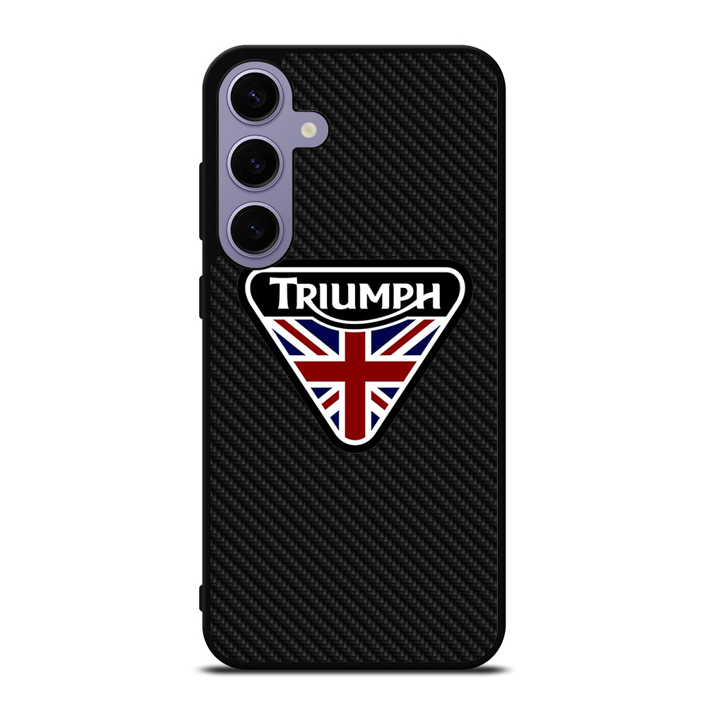 TRIUMPH MOTORCYCLE LOGO CARBON Samsung Galaxy S24 Plus Case Cover