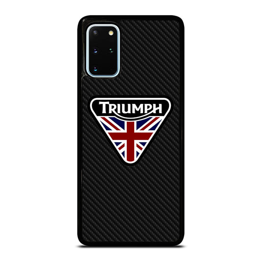 TRIUMPH MOTORCYCLE LOGO CARBON Samsung Galaxy S20 Plus Case Cover
