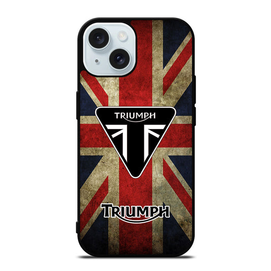 TRIUMPH MOTORCYCLE LOGO NEW iPhone 15 Case Cover