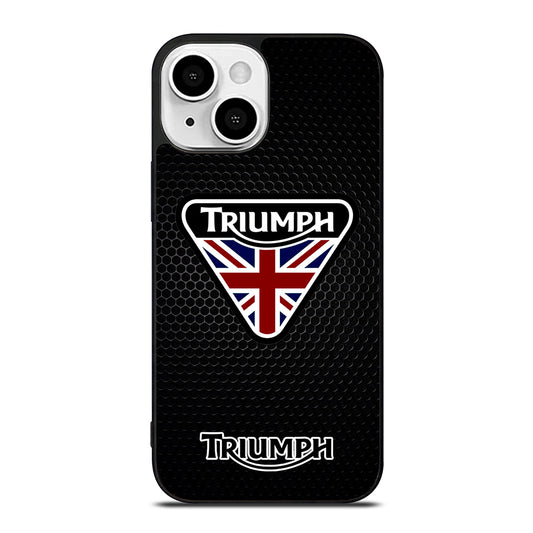TRIUMPH MOTORCYCLE METAL LOGO iPhone 13 Mini Case Cover