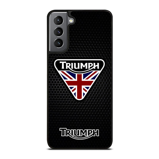 TRIUMPH MOTORCYCLE METAL LOGO Samsung Galaxy S21 Plus Case Cover