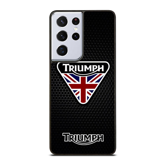 TRIUMPH MOTORCYCLE METAL LOGO Samsung Galaxy S21 Ultra Case Cover