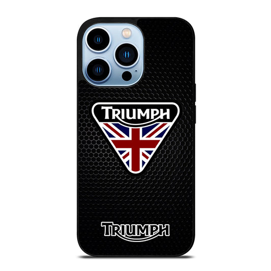 TRIUMPH MOTORCYCLE METAL LOGO iPhone 13 Pro Max Case Cover