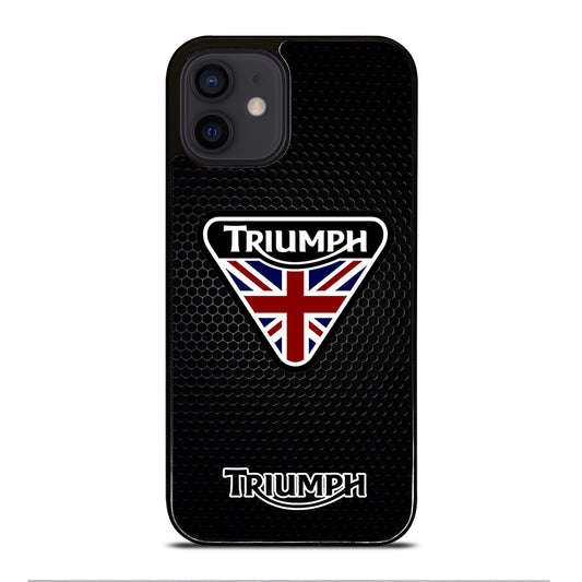 TRIUMPH MOTORCYCLE METAL LOGO iPhone 12 Mini Case Cover