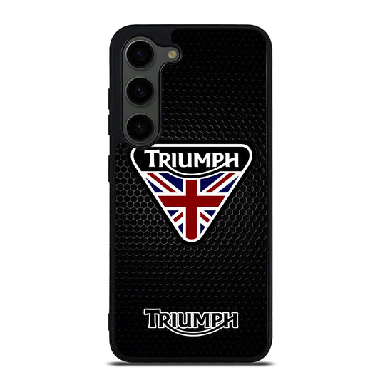 TRIUMPH MOTORCYCLE METAL LOGO Samsung Galaxy S23 Plus Case Cover