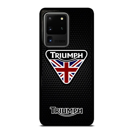 TRIUMPH MOTORCYCLE METAL LOGO Samsung Galaxy S20 Ultra Case Cover