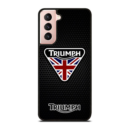 TRIUMPH MOTORCYCLE METAL LOGO Samsung Galaxy S21 Case Cover