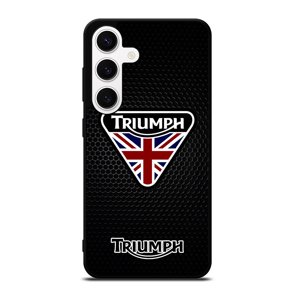 TRIUMPH MOTORCYCLE METAL LOGO Samsung Galaxy S24 Case Cover