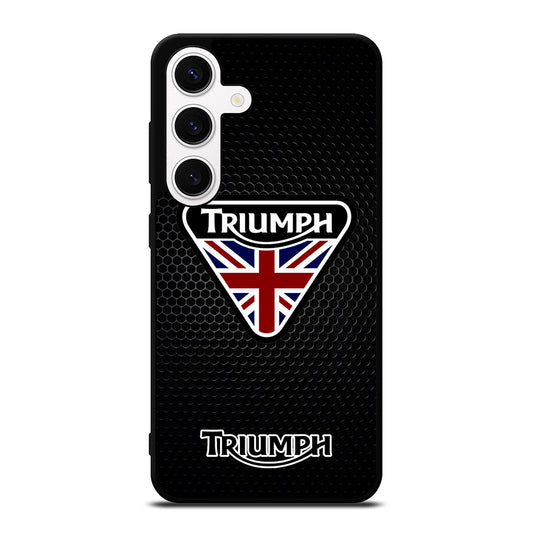 TRIUMPH MOTORCYCLE METAL LOGO Samsung Galaxy S24 Case Cover