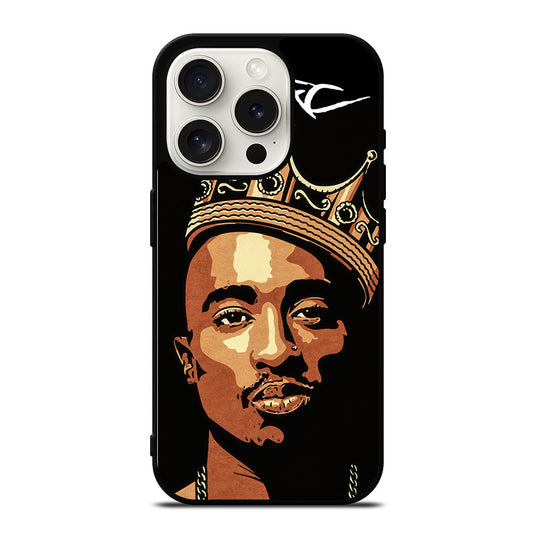 TUPAC SHAKUR KING iPhone 15 Pro Case Cover
