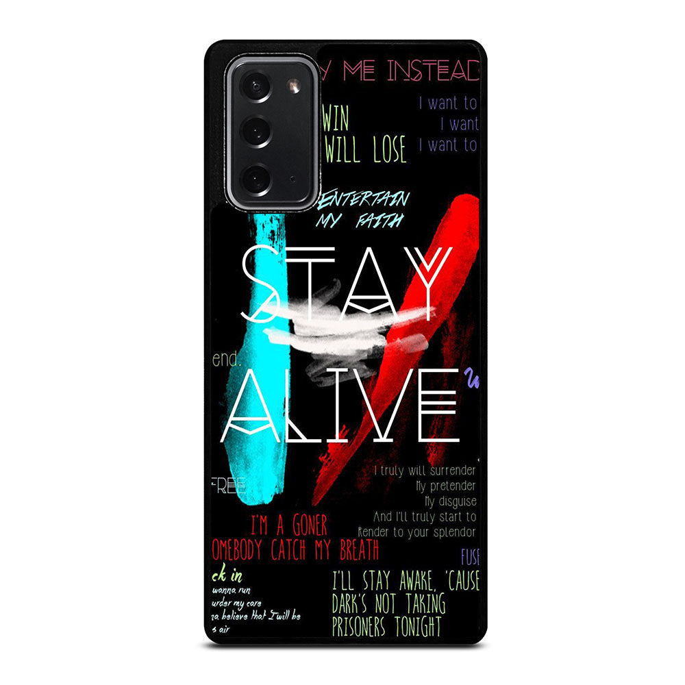 TWENTY ONE PILOTS STAY ALIVE LYRICS Samsung Galaxy Note 20 Case Cover
