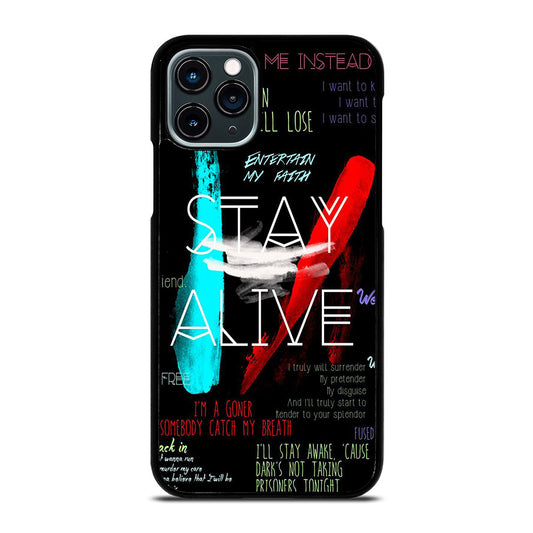 TWENTY ONE PILOTS STAY ALIVE LYRICS iPhone 11 Pro Case Cover