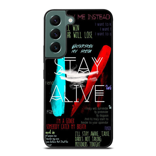 TWENTY ONE PILOTS STAY ALIVE LYRICS Samsung Galaxy S22 Case Cover