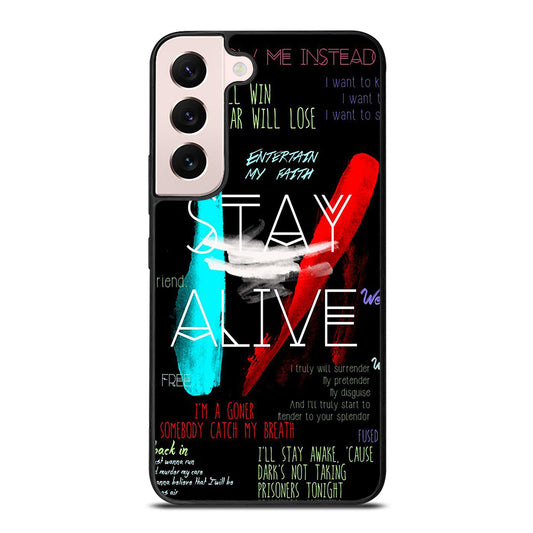 TWENTY ONE PILOTS STAY ALIVE LYRICS Samsung Galaxy S22 Plus Case Cover