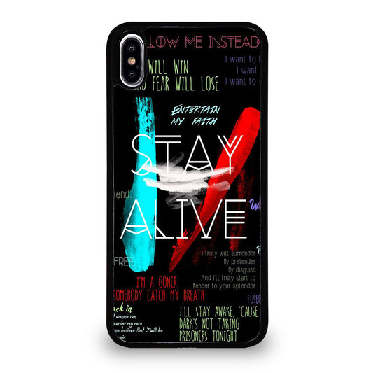 TWENTY ONE PILOTS STAY ALIVE LYRICS iPhone XS Max Case Cover