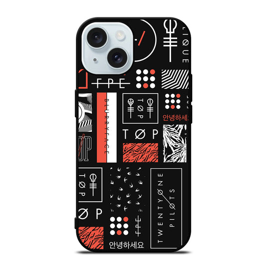 TWENTY ONE PILOTS BLURRYFACE 2 iPhone 15 Case Cover