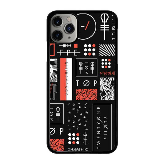 TWENTY ONE PILOTS BLURRYFACE 2 iPhone 11 Pro Max Case Cover