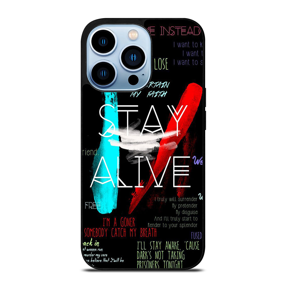 TWENTY ONE PILOTS STAY ALIVE LYRICS iPhone 13 Pro Max Case Cover
