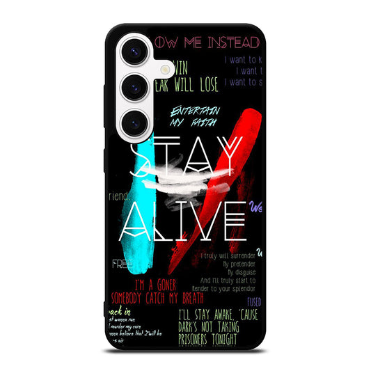 TWENTY ONE PILOTS STAY ALIVE LYRICS Samsung Galaxy S24 Case Cover